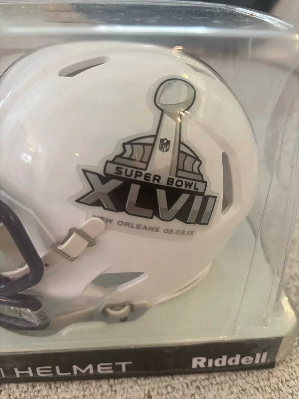 NFL Riddell Mini Helmet Super Bowl XLVII Ravens 49ers -New Orleans  New